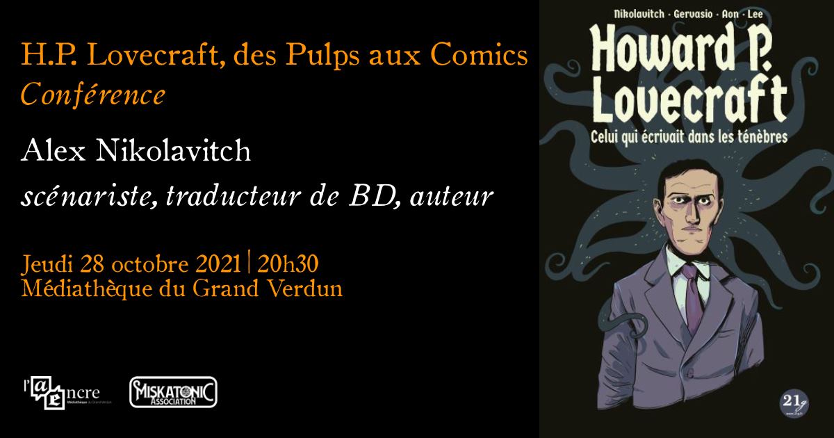 Campus Miskatonic 2021 - Lovecraft, des Pulps aux Comics
