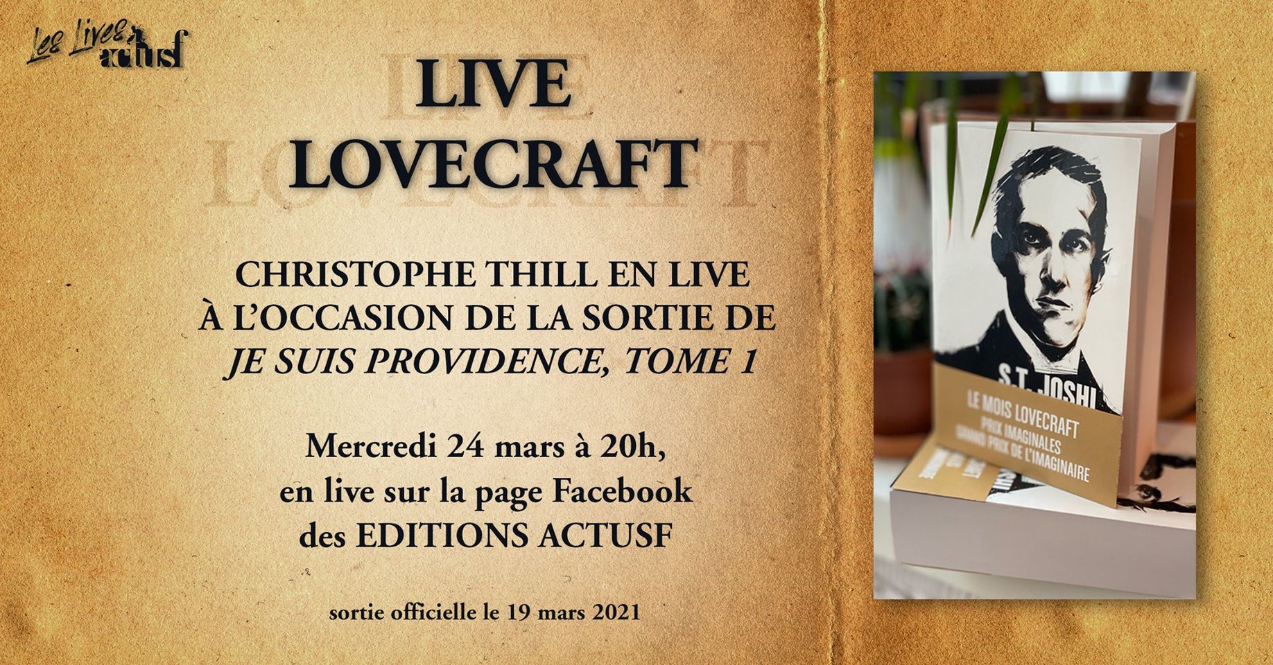Photo de Retour sur la biographie de Lovecraft avec Christophe Thill