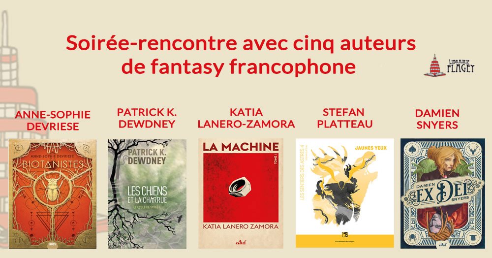 Photo de Soirée-rencontre avec Anne-Sophie Devriese, Patrick K. Dewdney, Katia Lanero-Zamora, Stefan Platteau et Damien Snyers