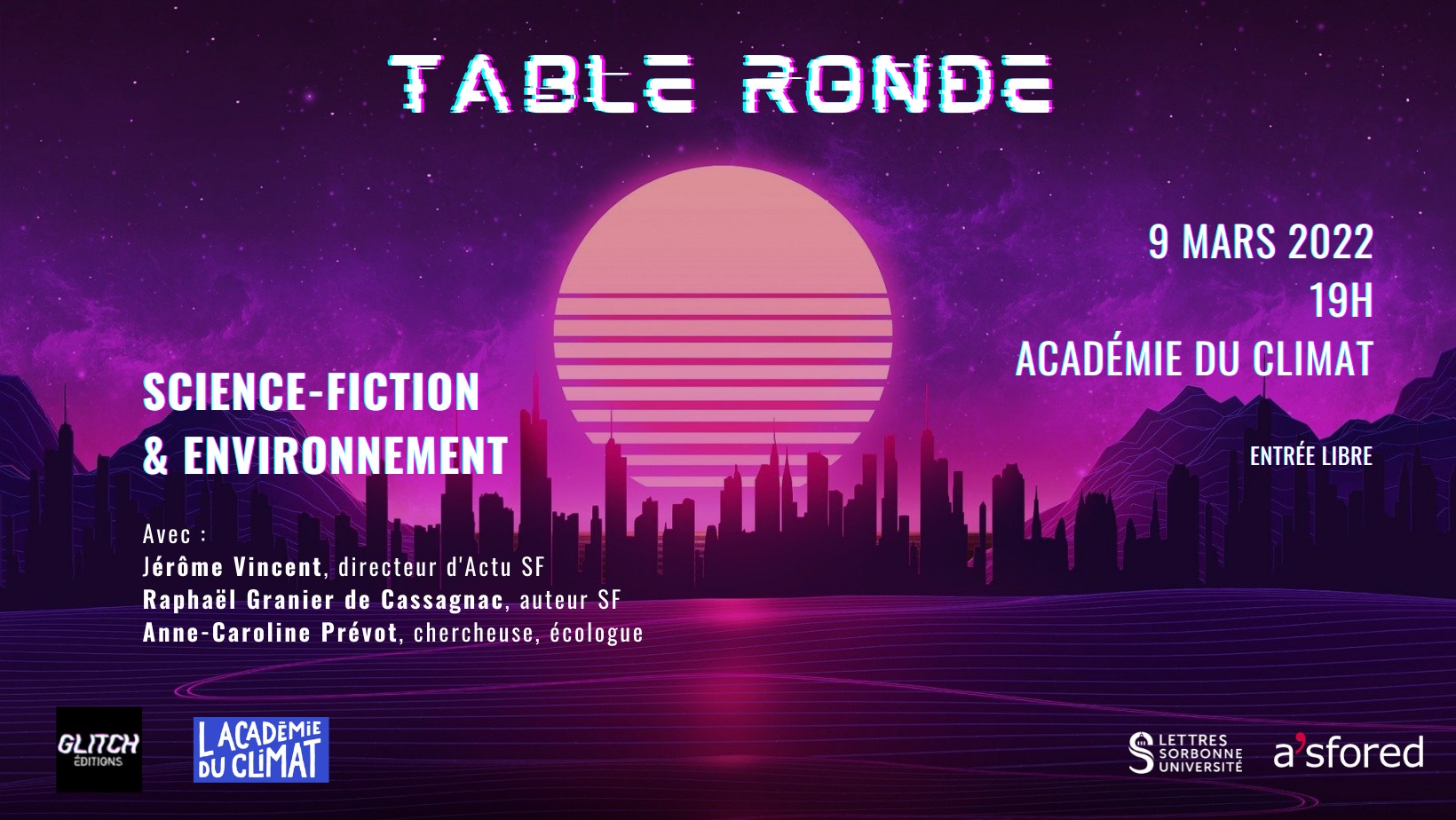 Photo de Science-fiction & Environnement - Une table ronde organisée par Glitch Éditions