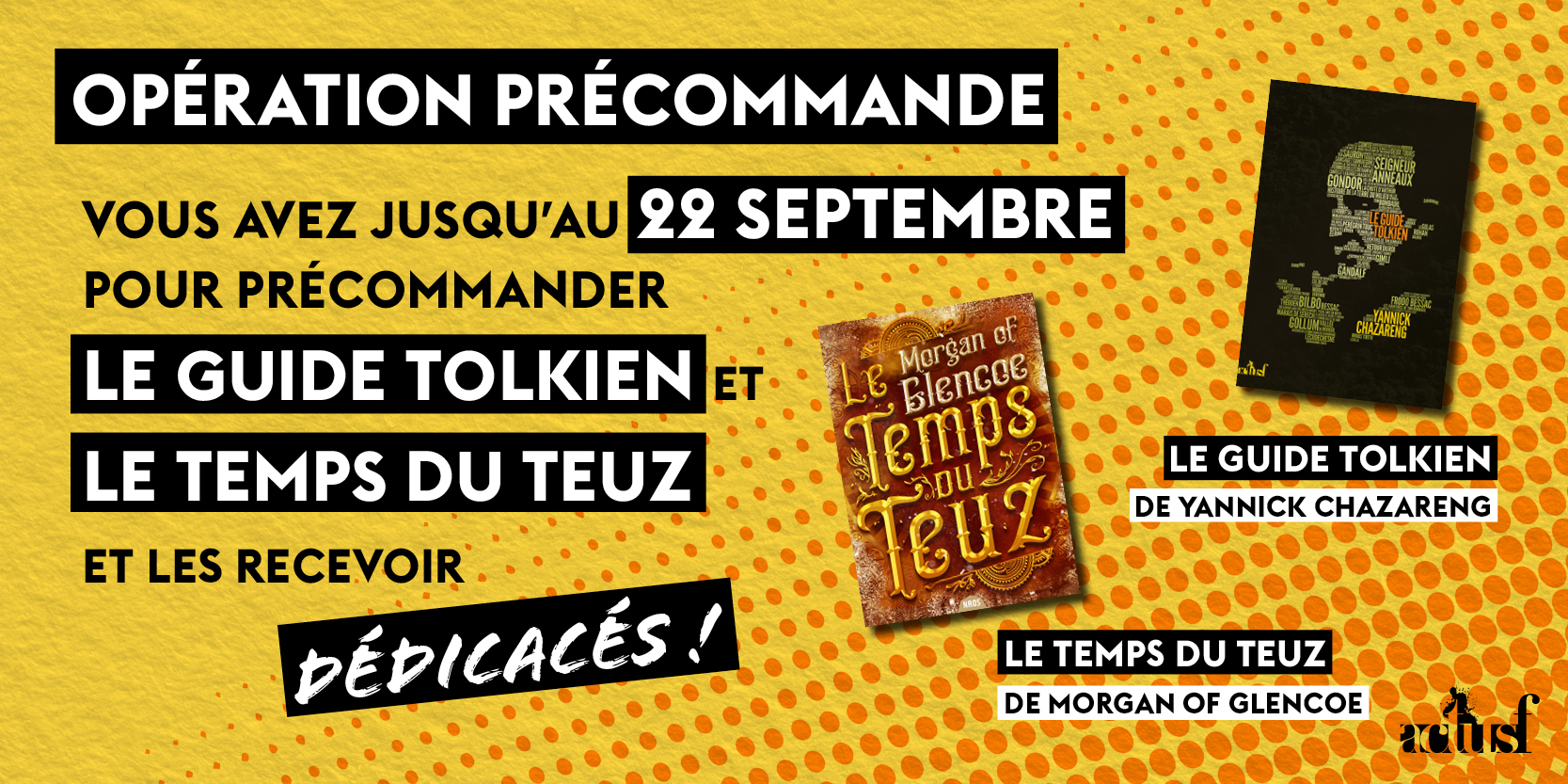 Opération dédicace pour Le Temps du Teuz et Le Guide Tolkien