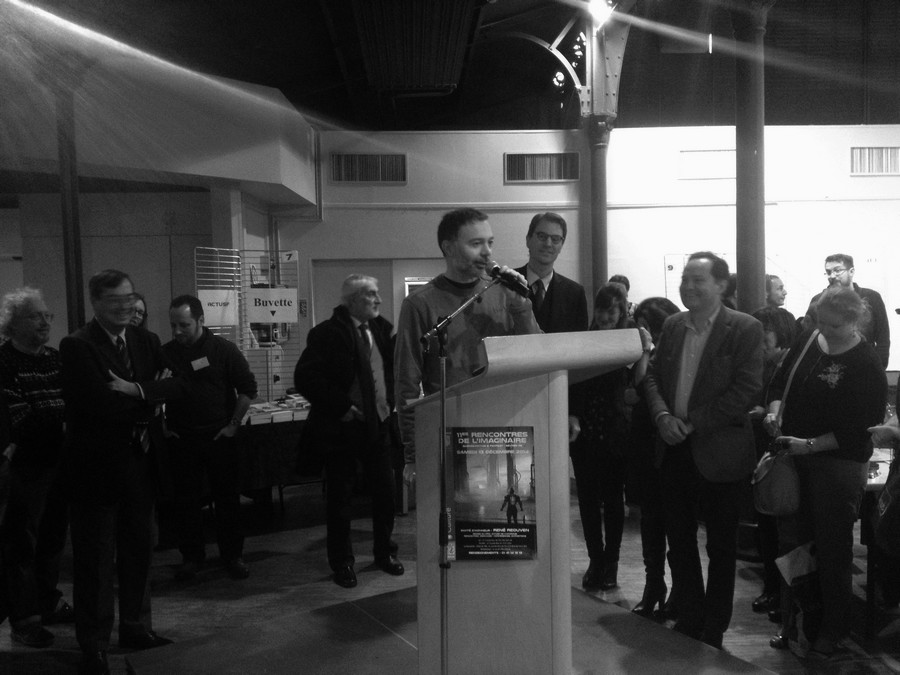 Christophe Lambert lors du Prix Actusf de l'Uchronie