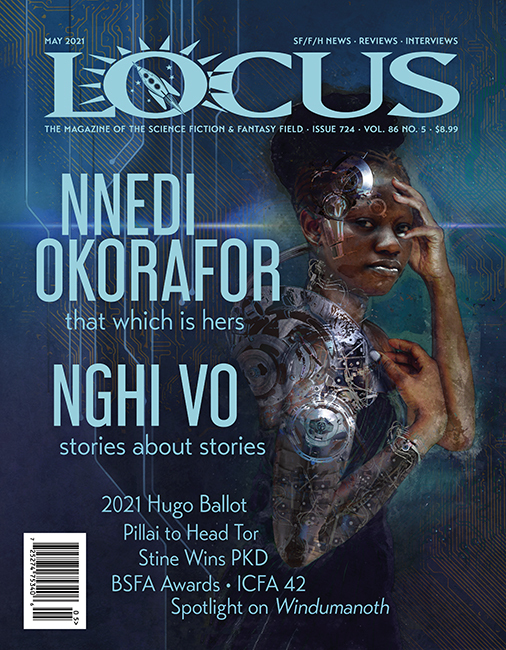 Nnedi Okorafor en couverture du Locus Magazine !