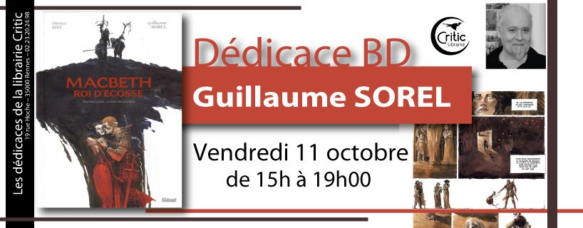 Photo de Dédicace BD : Guillaume Sorel