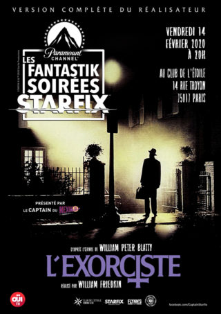 Photo de L'Exorciste pour la Fantastik Soirée Starfix Paramount Channel