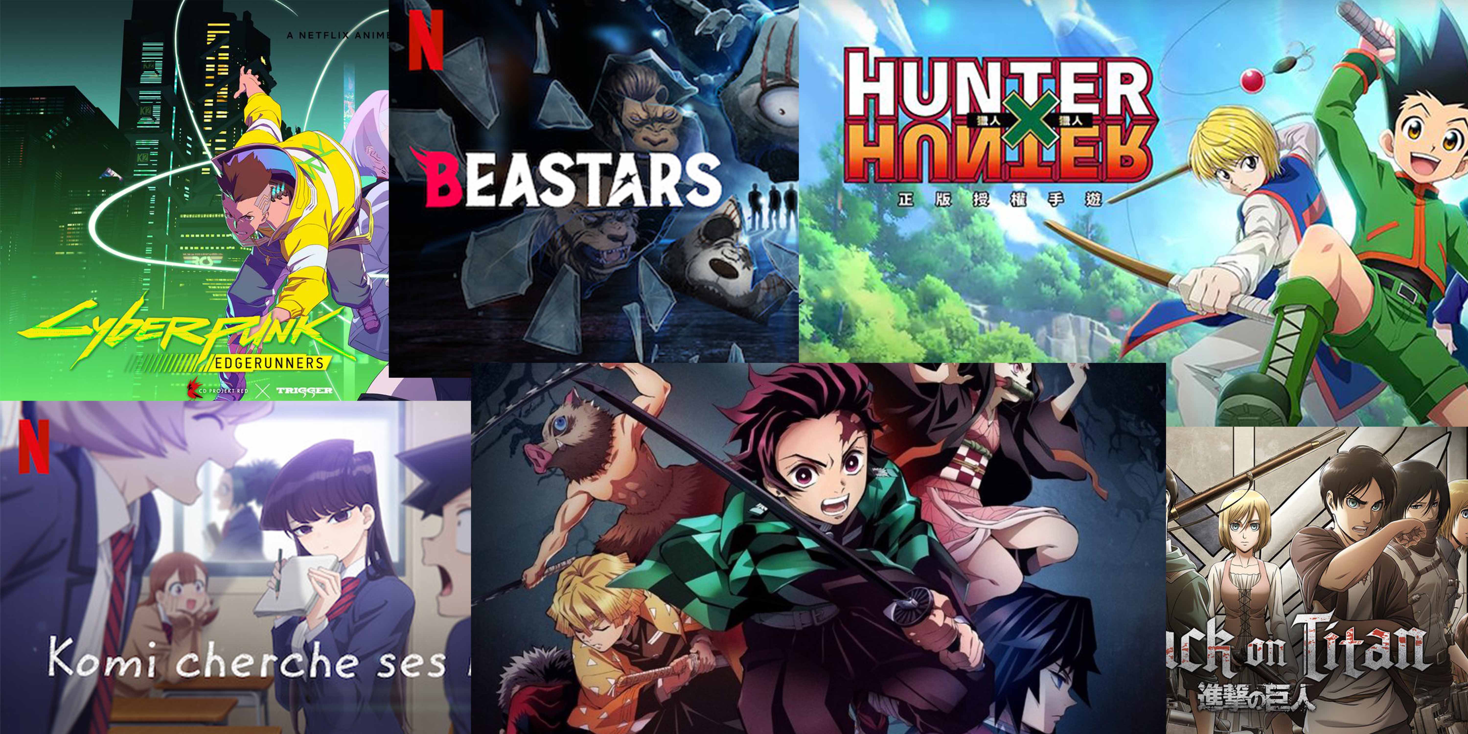 Top 6 des animes à voir sur Netflix