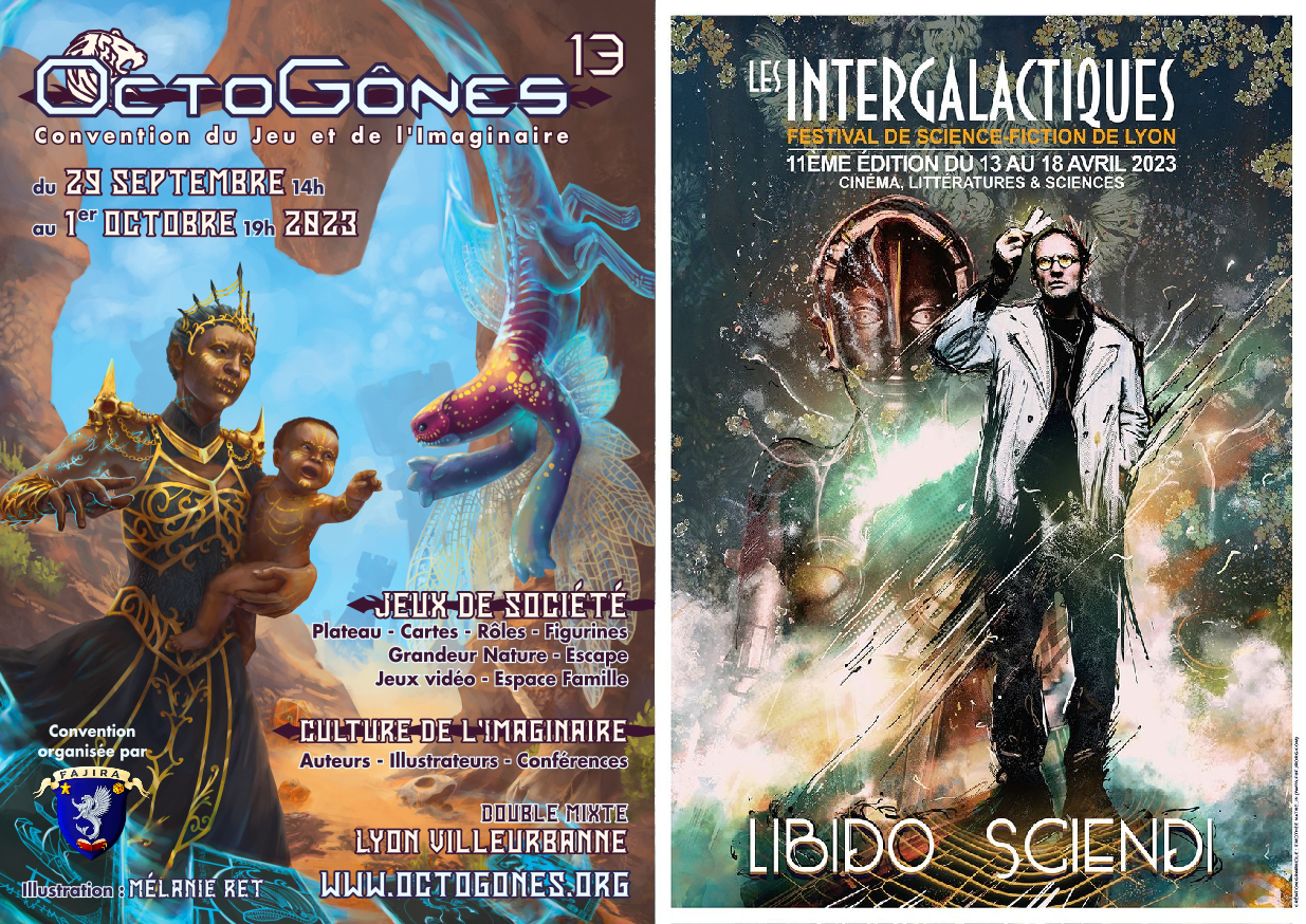 OctoGônes et les Intergalactiques 2023 dévoilent leurs affiches