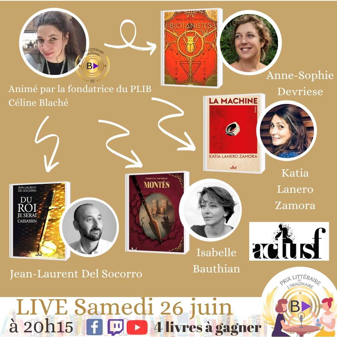 Retrouvez le live du PLIB consacré à Isabelle Bauthian, Katia Lanero Zamora, Anne-Sophie Devriese et Jean-Laurent Del Socorro