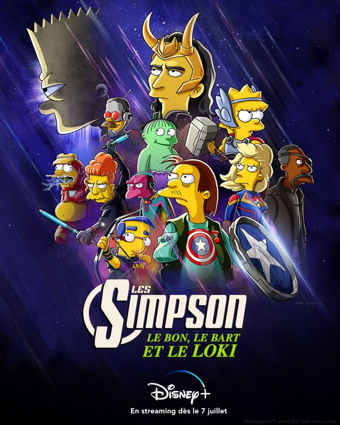 Le nouveau court-métrage des Simpson Le Bon le Bart et le Loki débarque sur Disney+